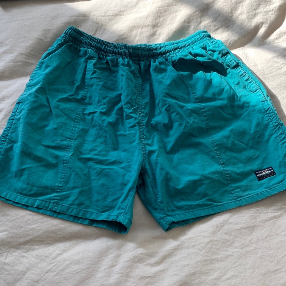 White Sierra Turquoise Shorts - Medium